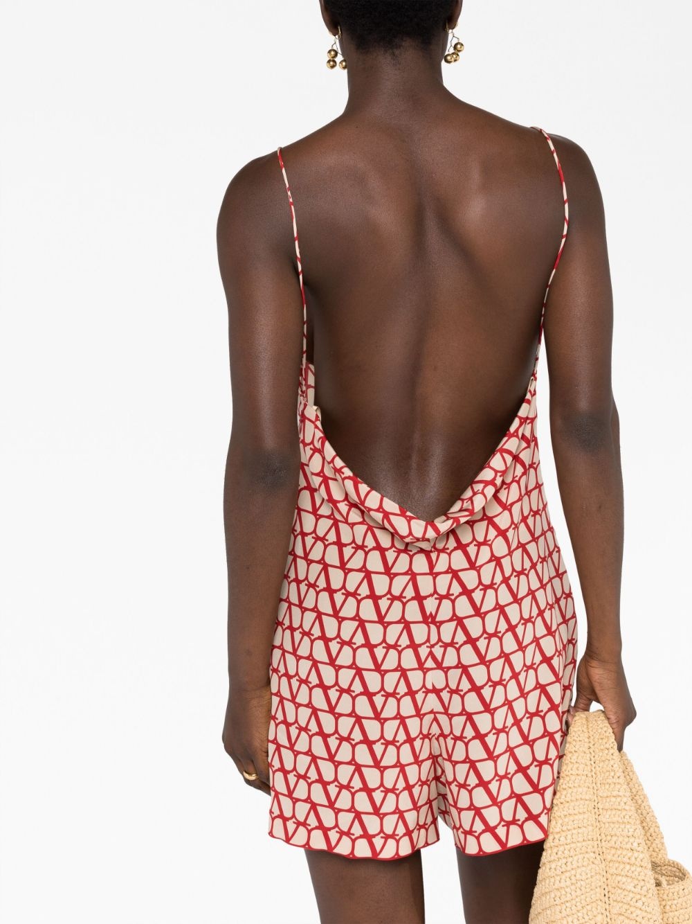 Toile Iconographe open-back playsuit - 3