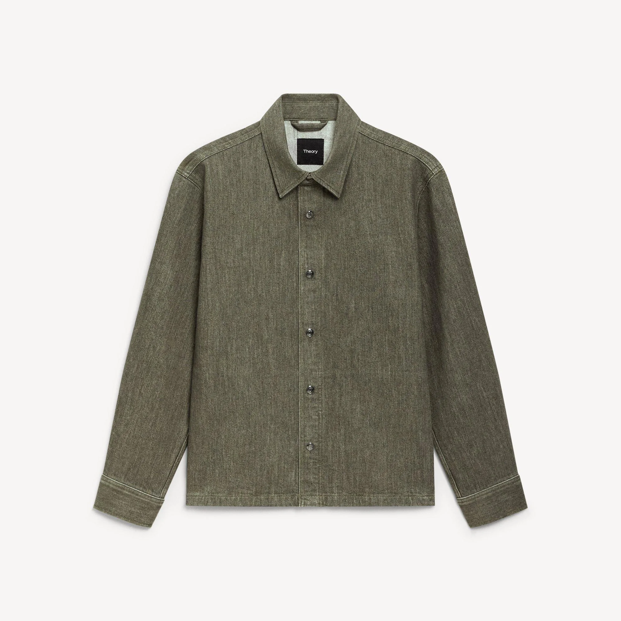 Snap Overshirt in Tinted Denim - 1