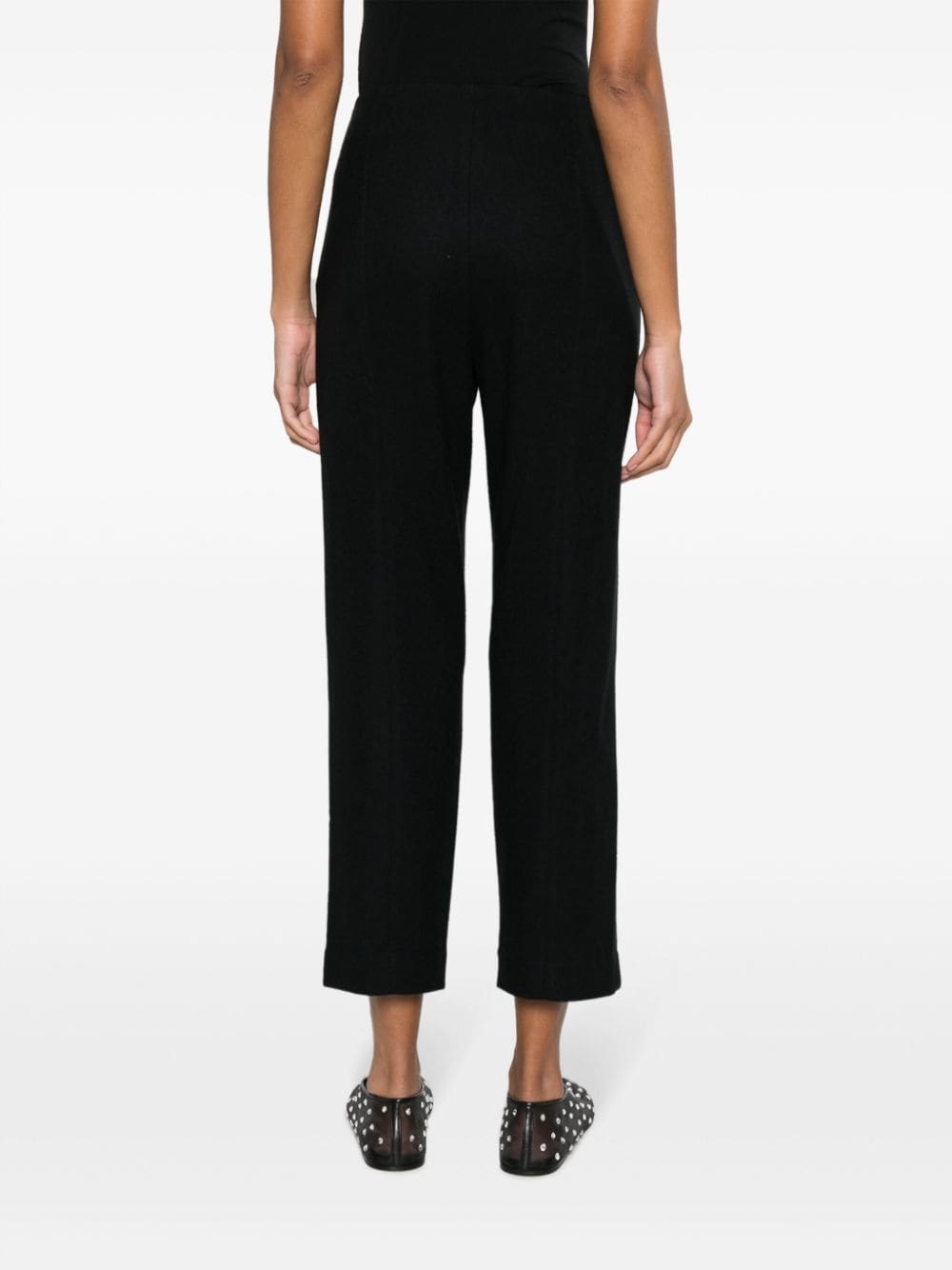 wool-blend cropped trousers - 4