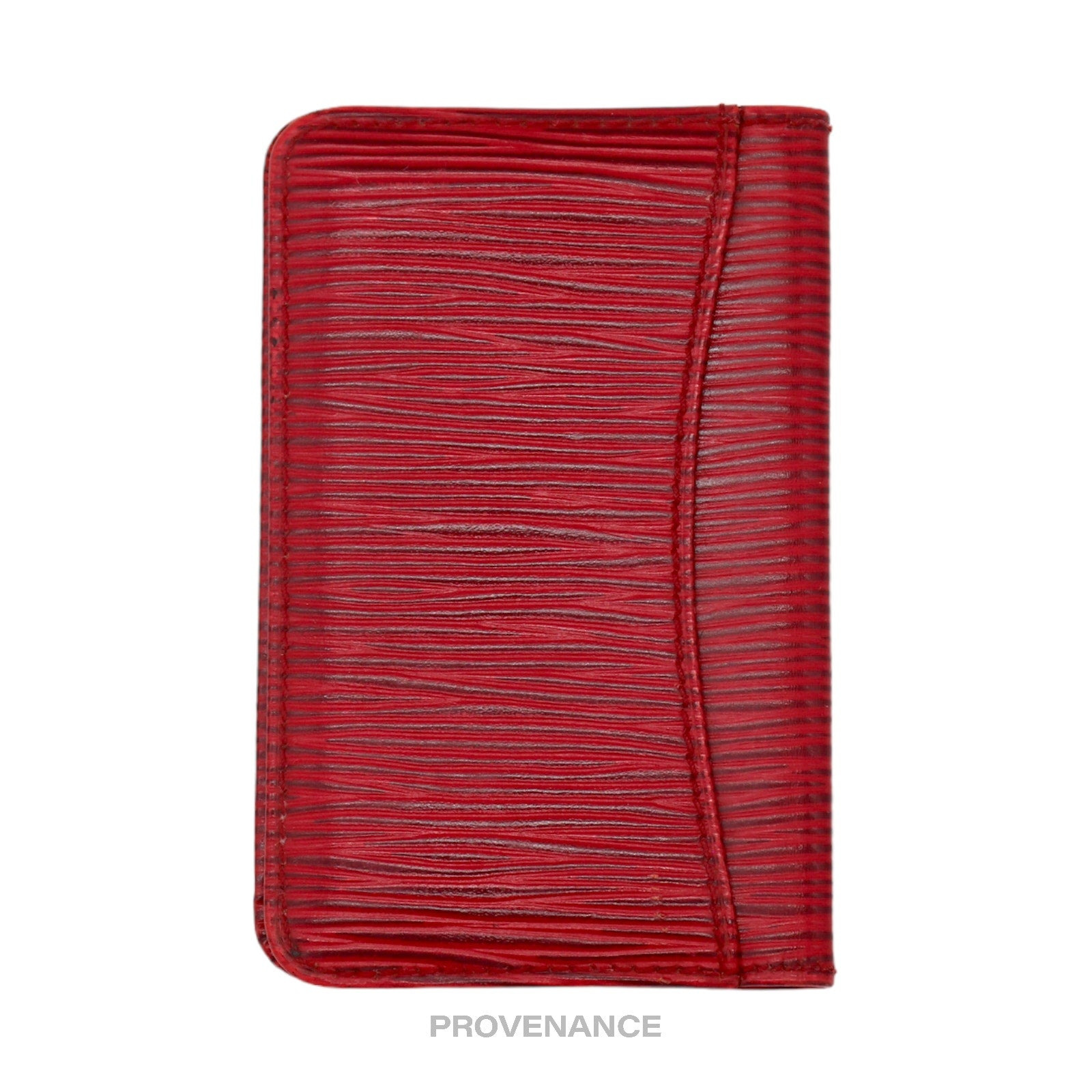 Louis Vuitton "MALLETIER" PO Wallet - Red Epi - 3