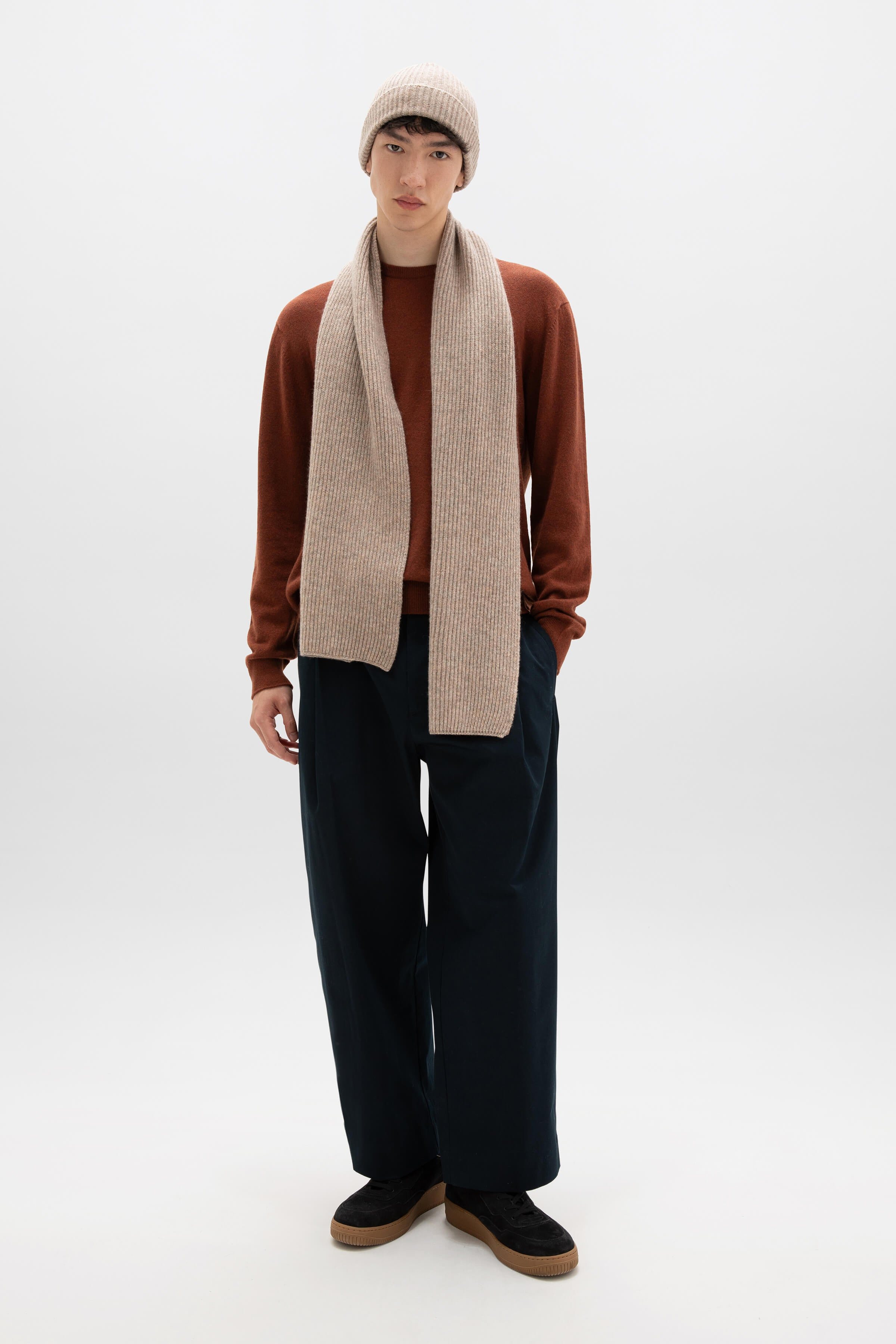 Ribbed Cashmere Scarf - 2