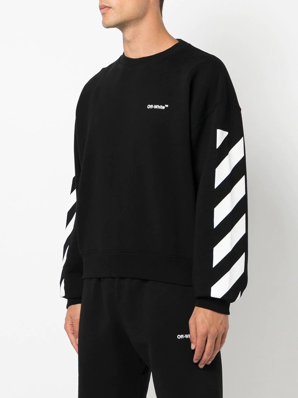 Diagonal Helvetica oversized sweatshirt - 3