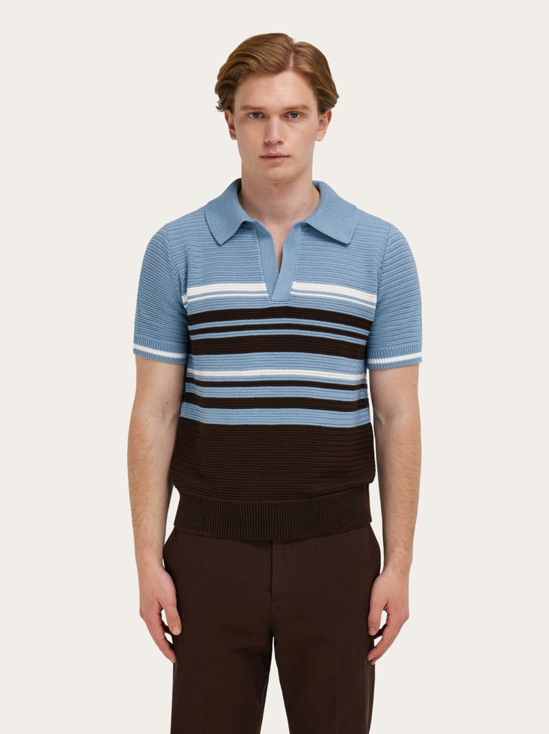 FERRAGAMO Cotton knit polo shirt outlook