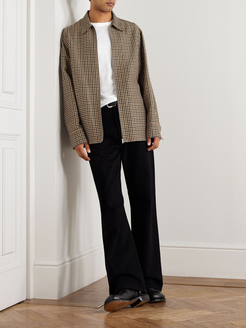 Jil Sander Wool and Linen-Blend Overshirt Brown outlook