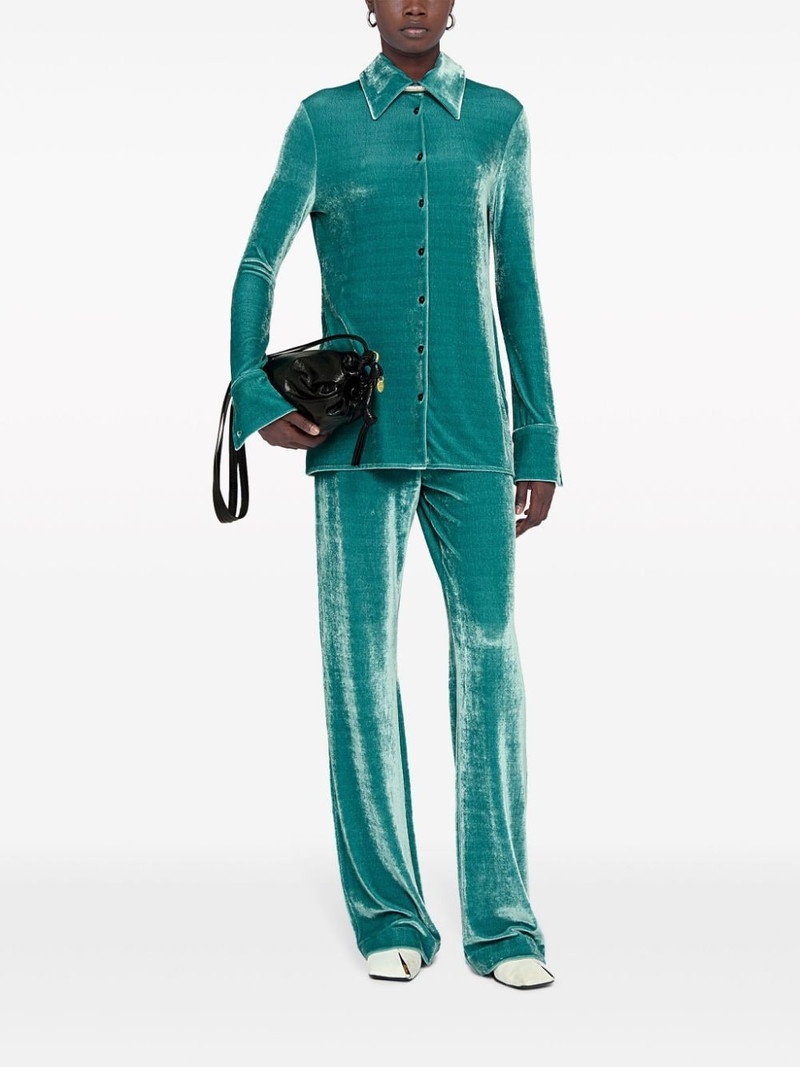 Jil Sander velvet straight-leg trousers outlook