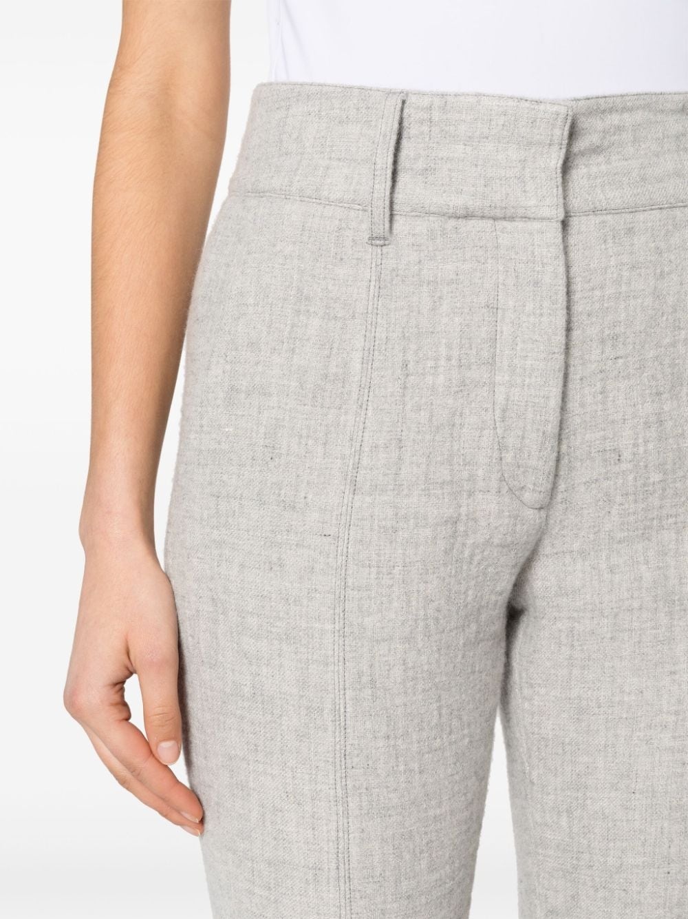 Rhein flared seam-detail flared trousers - 5