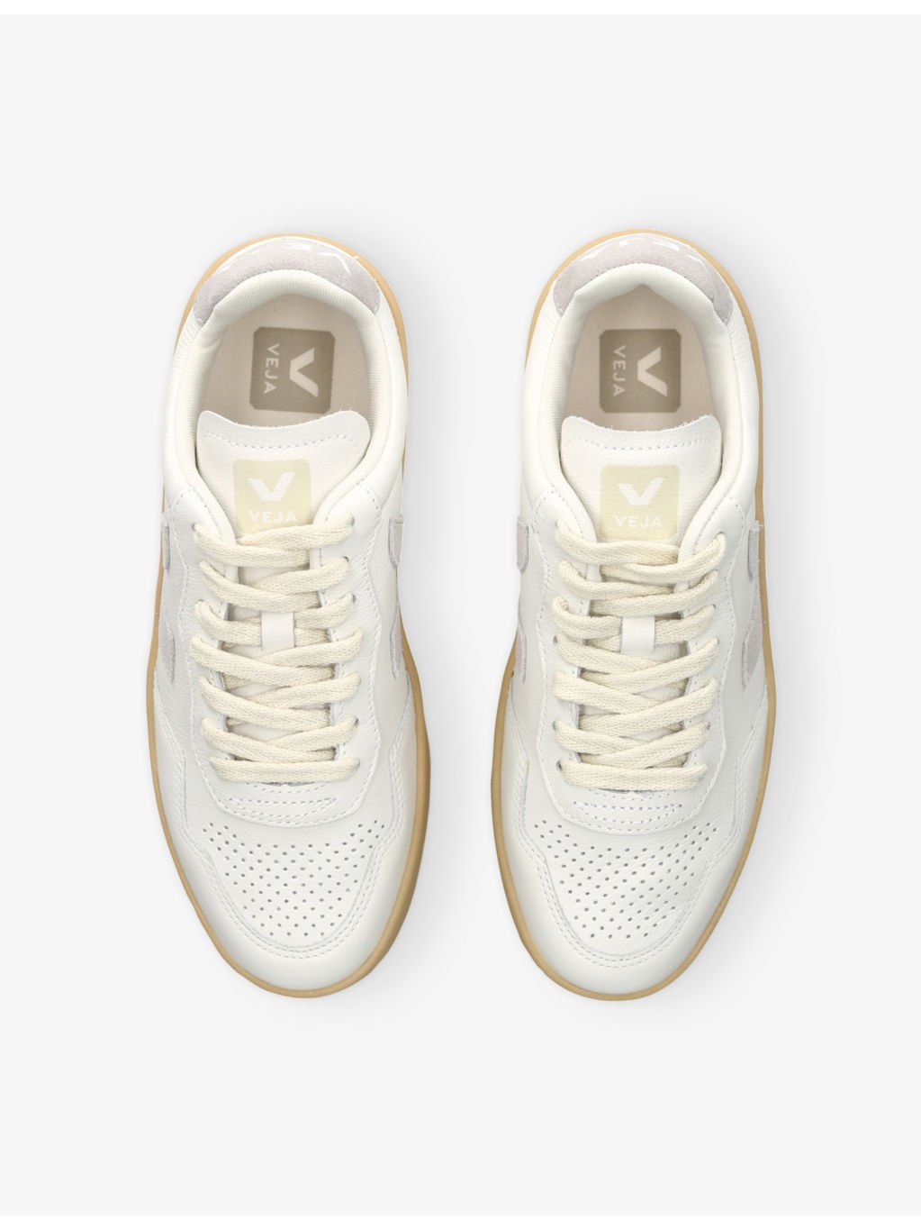 Women's V90 Low-Top Leather Trainers - 2