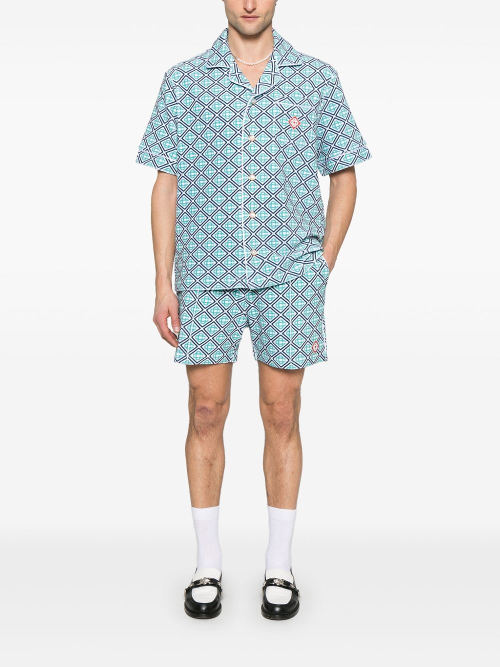 monogram towelling shirt - 2