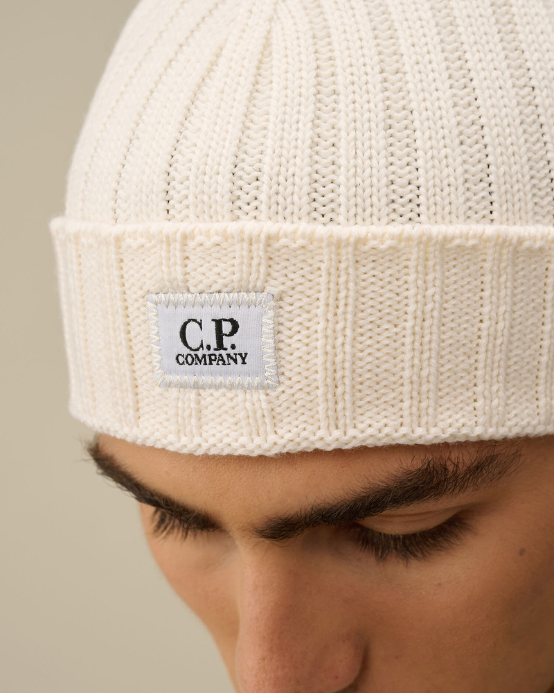 Extra Fine Merino Wool Logo Beanie 4