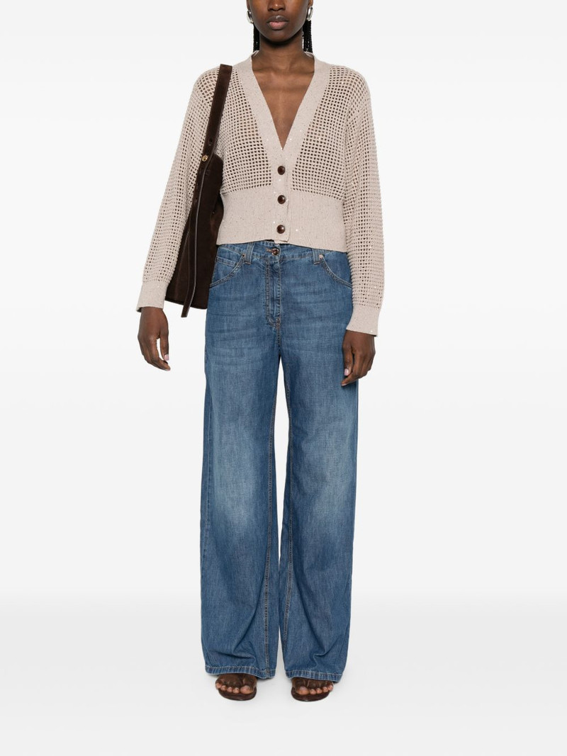 Brunello Cucinelli sequin-embellished cardigan outlook