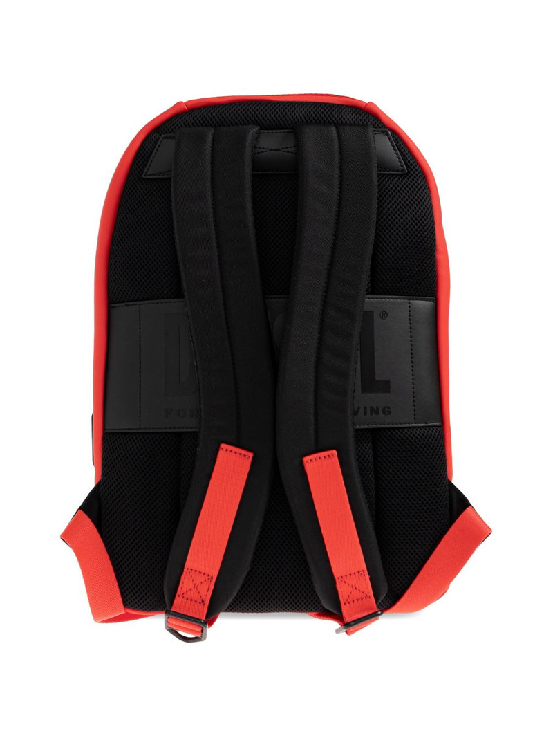 ribbed logo-plaque backpack 4