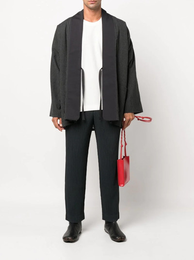 ISSEY MIYAKE pleated tailored trousers outlook