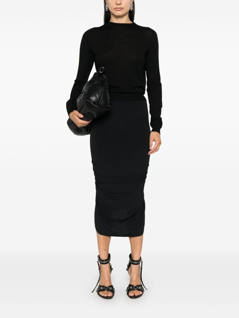 Rick Owens Shrimp midi skirt outlook