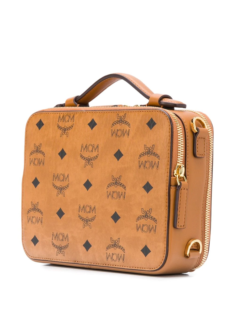 monogram print shoulder bag - 3