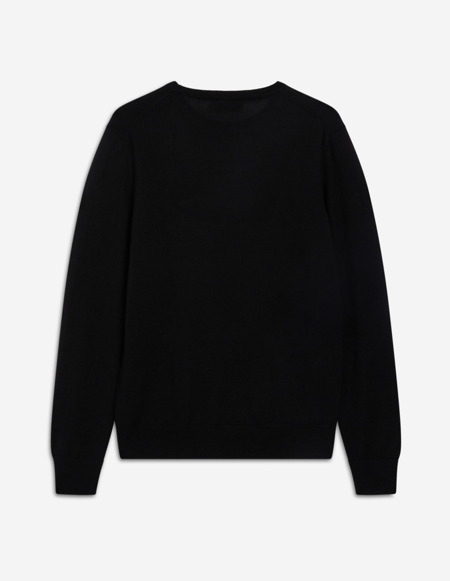 TRICOLOR FOX PATCH CLASSIC R-NECK JUMPER - 2