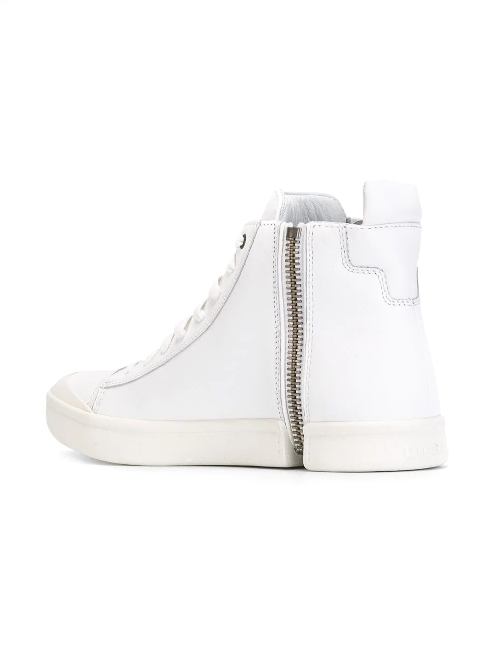 zipped hi-top sneakers   - 3