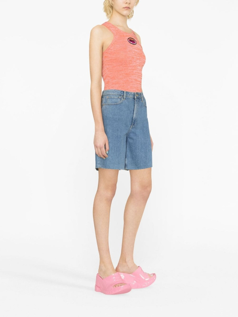 logo-appliquÃ© knit tank top 4