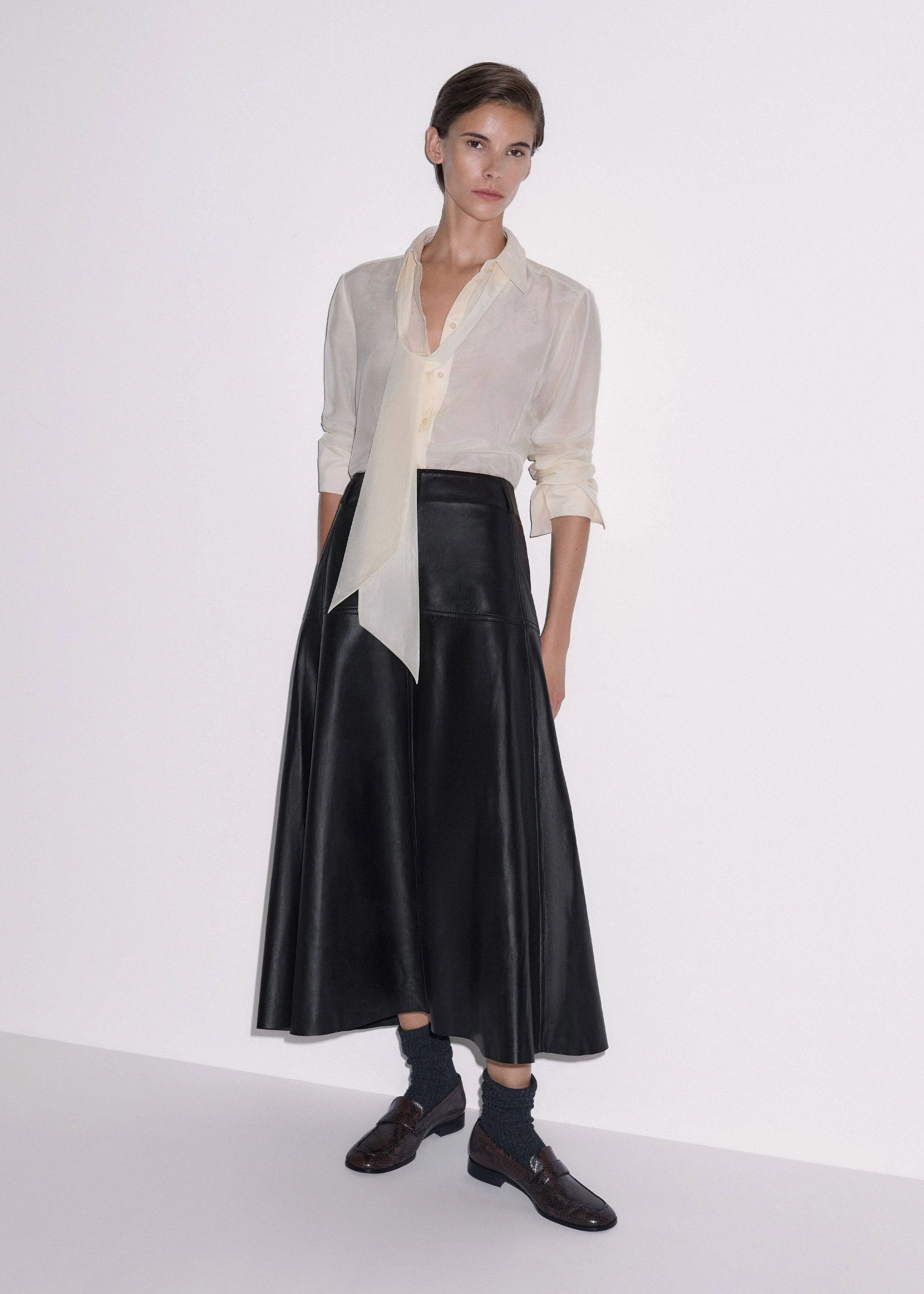 Luxe Flare Maxi Skirt - 1