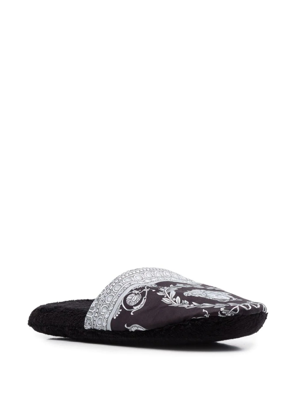 Baroque-print cotton slippers - 2