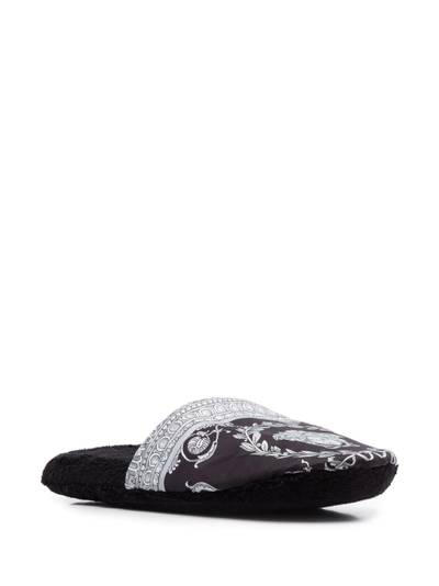 VERSACE Baroque-print cotton slippers outlook