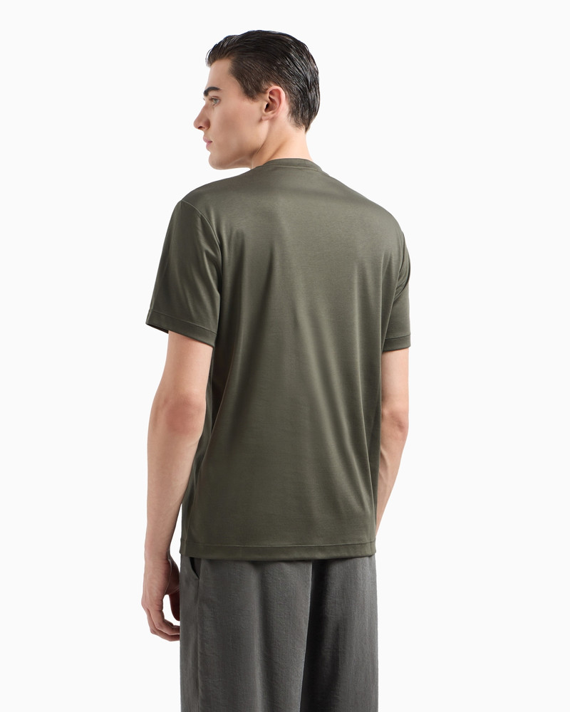 Cotton-interlock T-shirt with embroidered logo 3