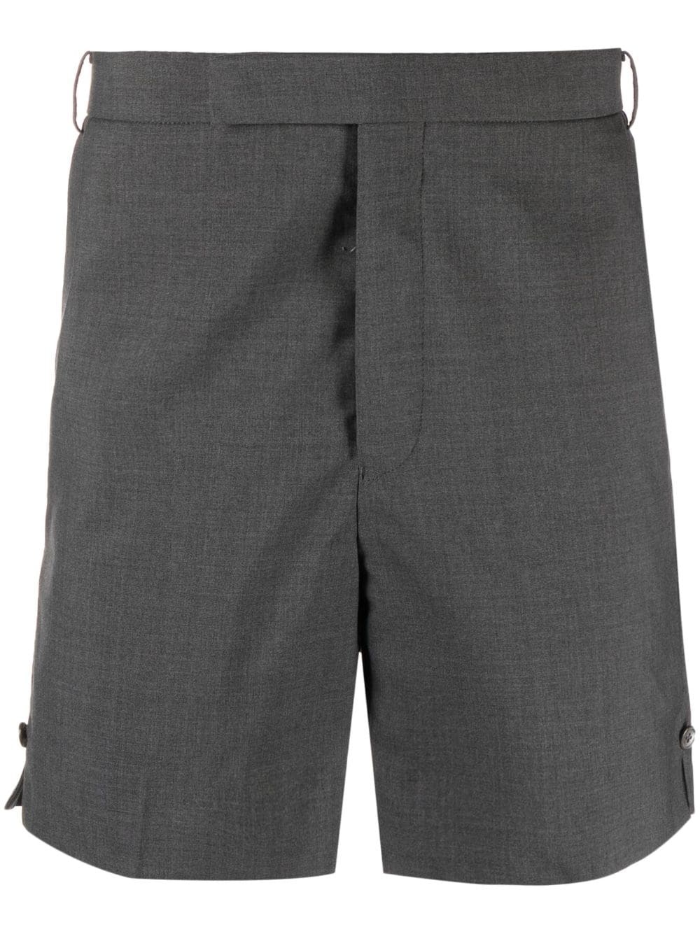 concealed-fastening wool tailored shorts - 1