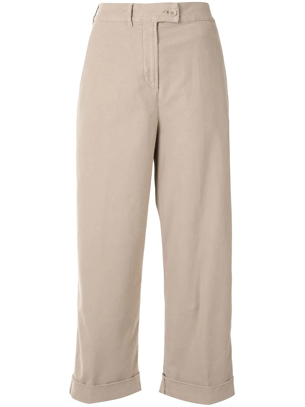 high-waisted wide trousers - 1