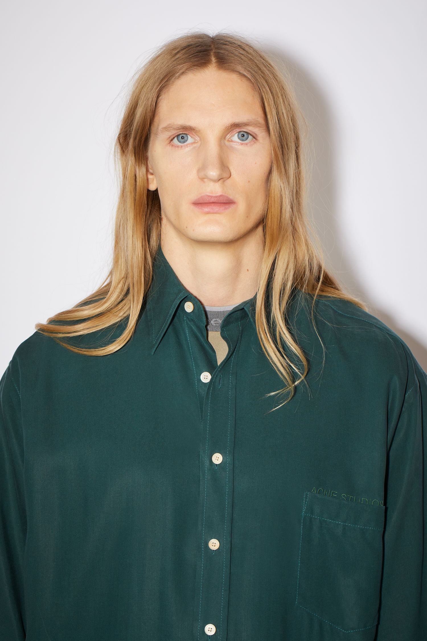 Oversized shirt - Emerald green - 5