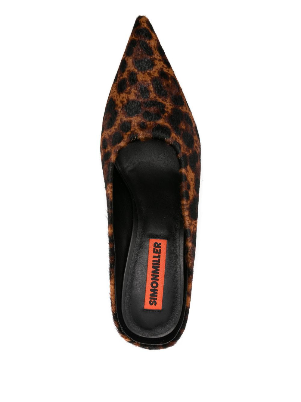leather heeled mules - 4