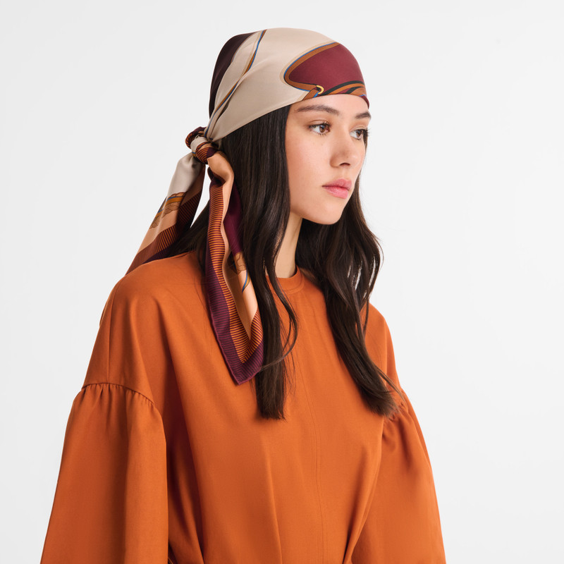 Longchamp A toute Allure Silk scarf 90 Pomegranate - OTHER outlook