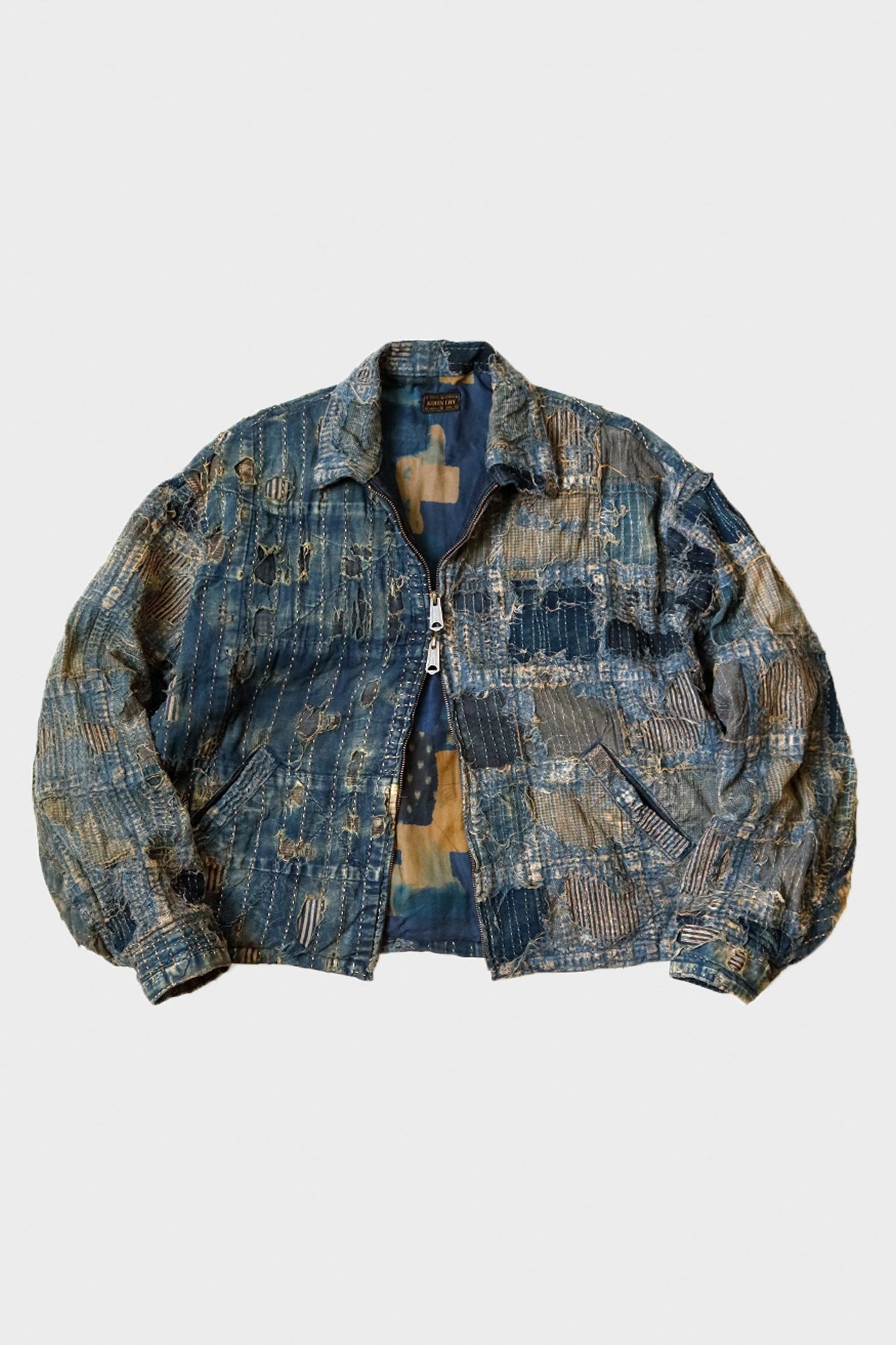Kapital BORO T-Back Drizzler JKT - Indigo | REVERSIBLE