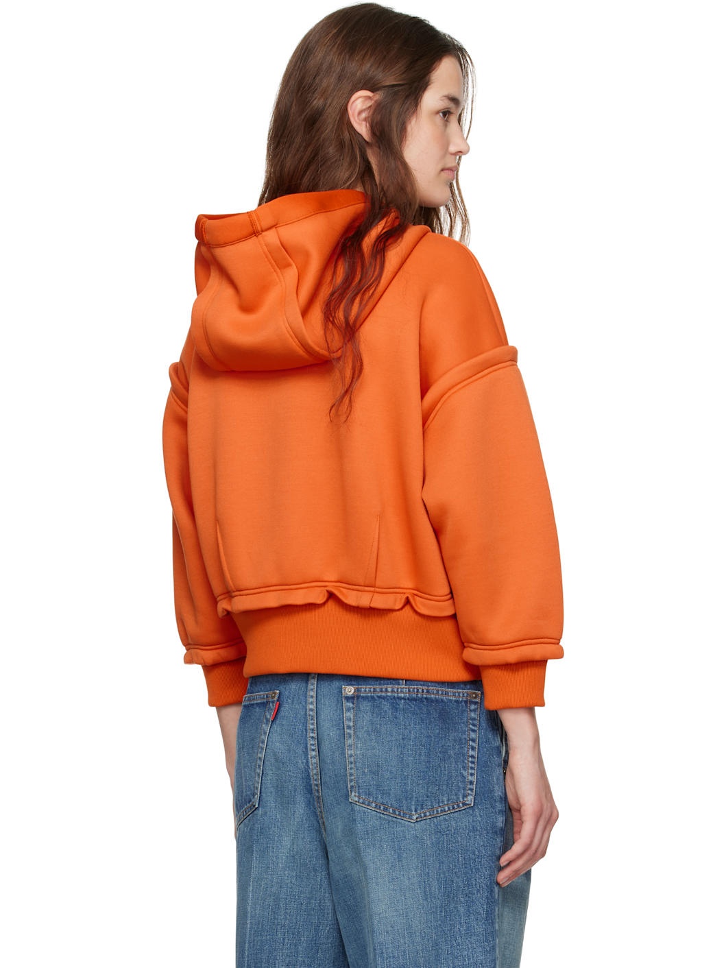 Orange Zip Hoodie - 3