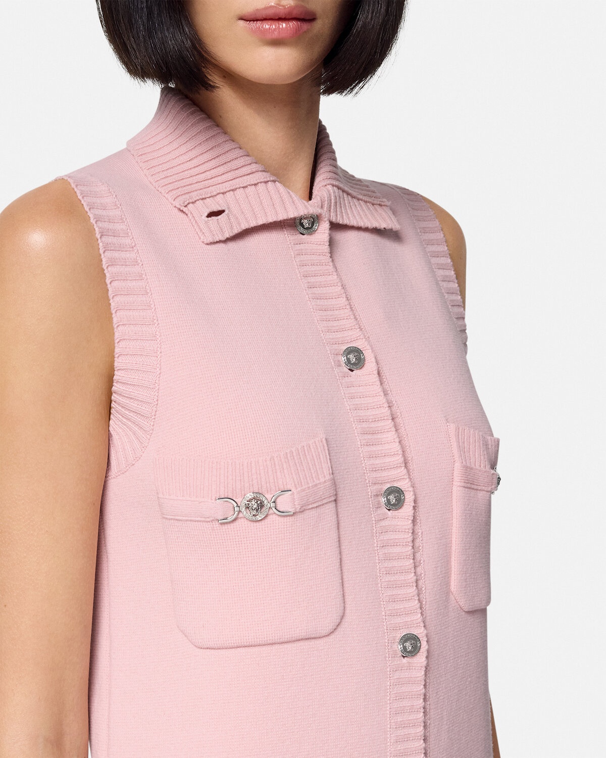 Cashmere-Blend Shift Knit Mini Dress - 3
