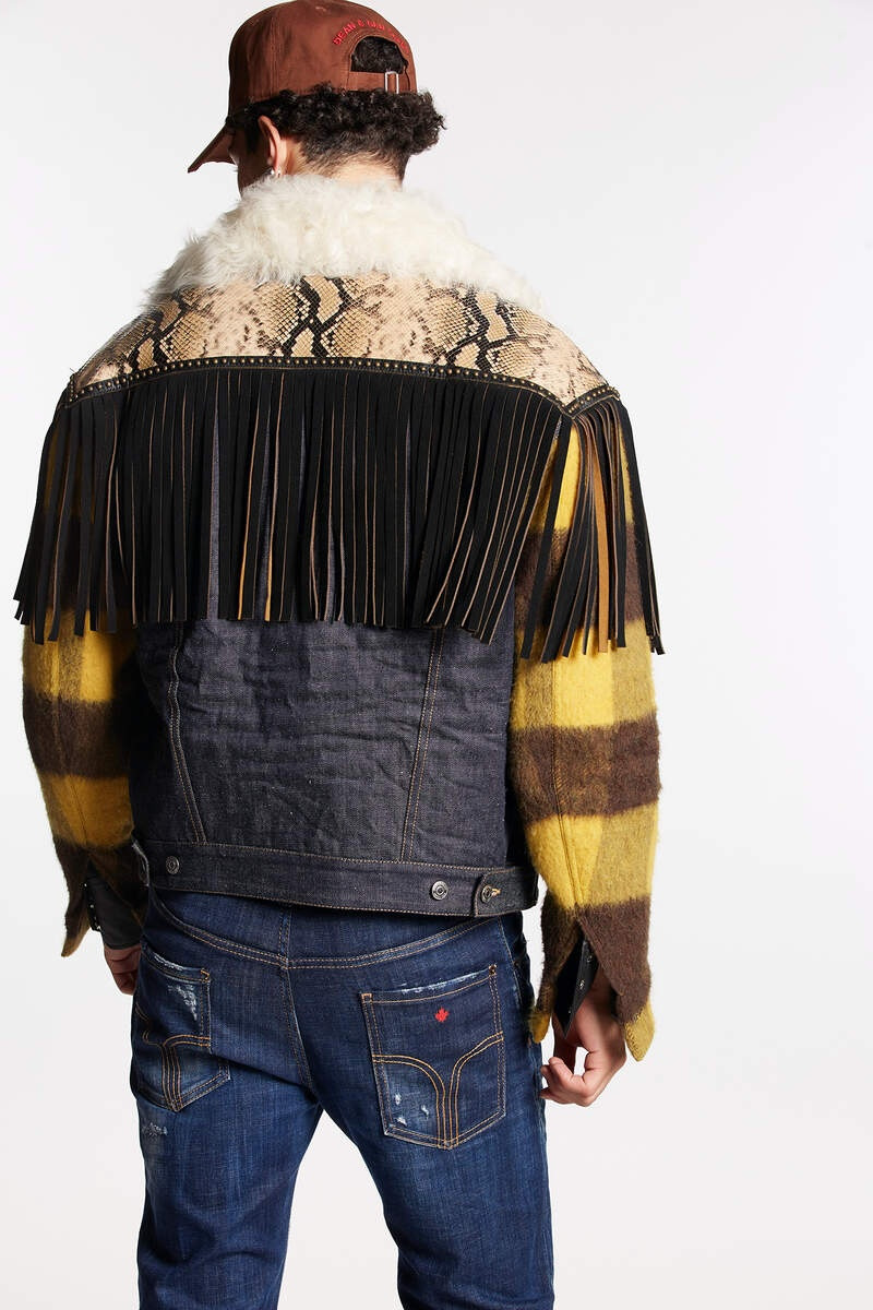 DSQUARED2 WESTERN MESH-UP JEAN KABAN outlook