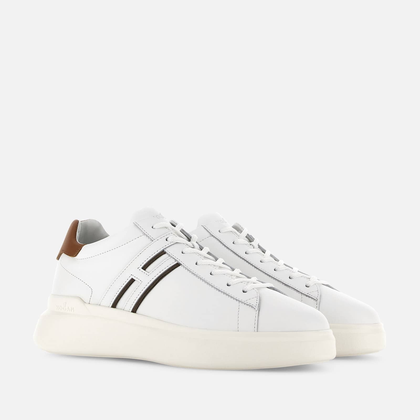 Sneakers Hogan H580 White Brown - 2