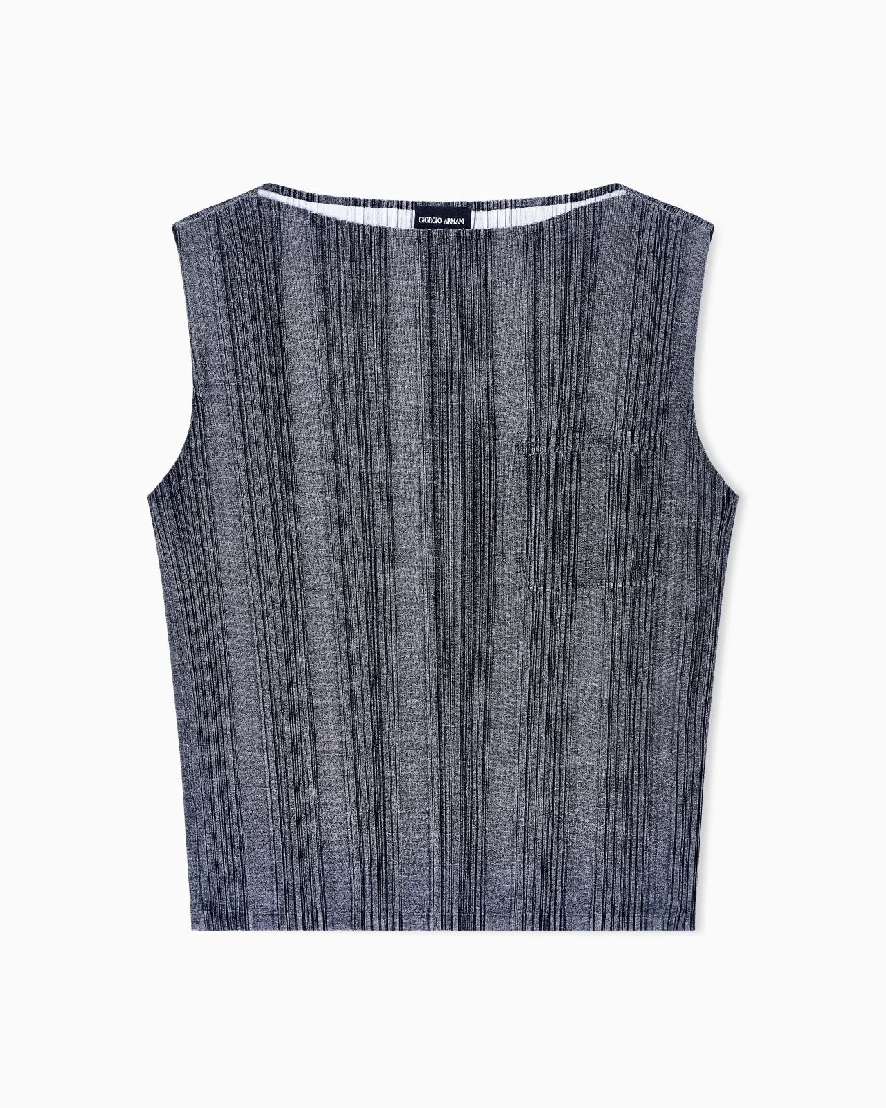 ASV TWO-TONE PLEATED JERSEY TOP - 1