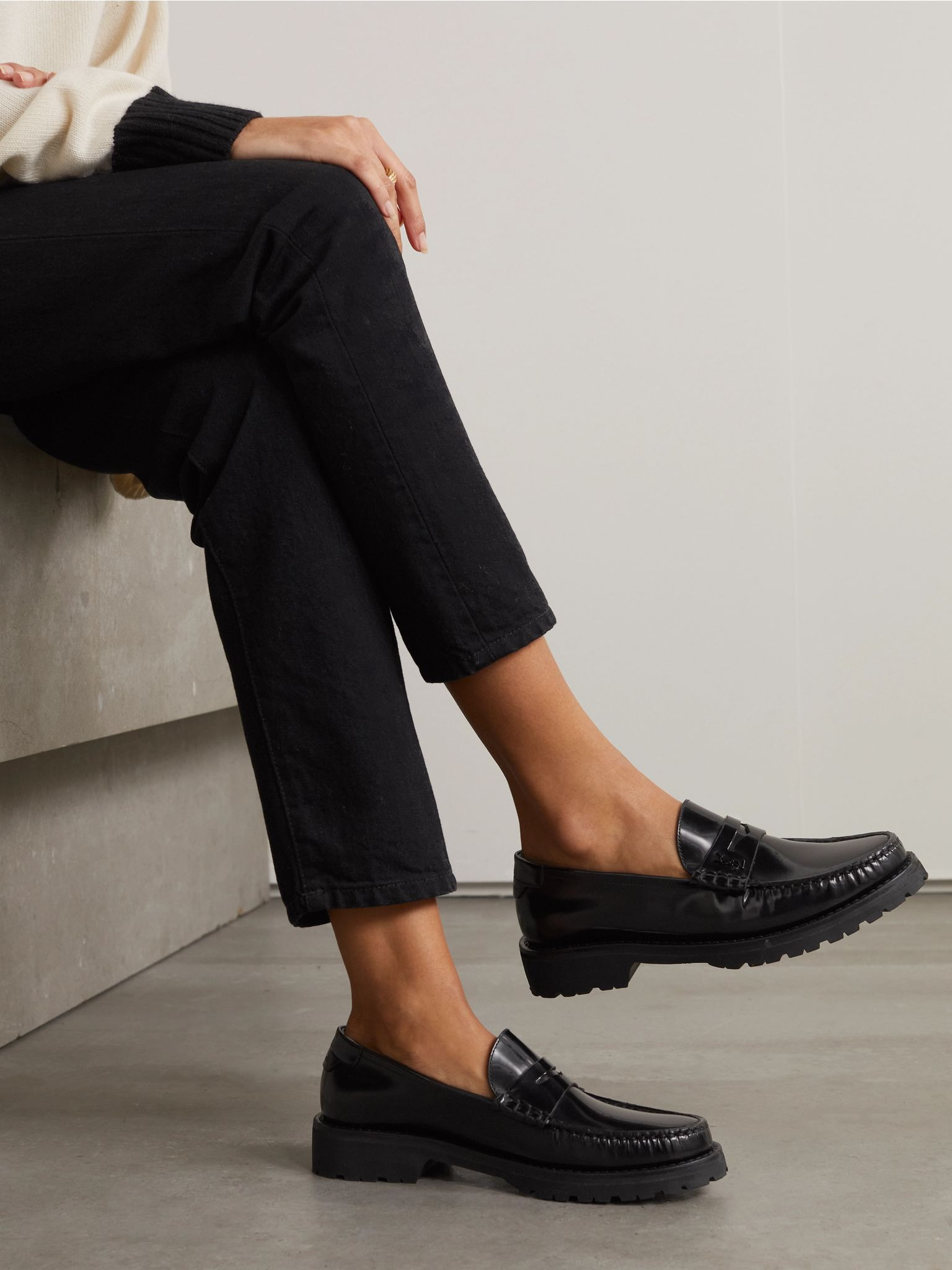 Le Loafer leather loafers Black - 2