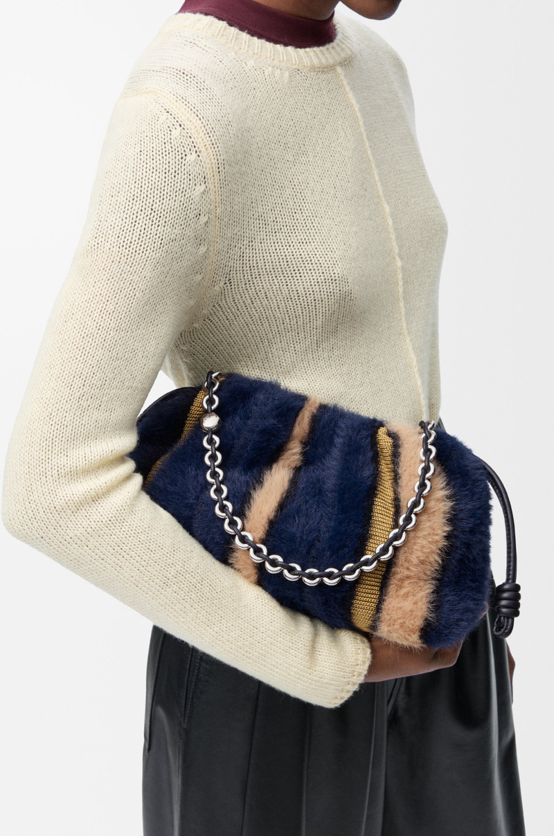 Loewe Medium Flamenco purse in jacquard knit outlook