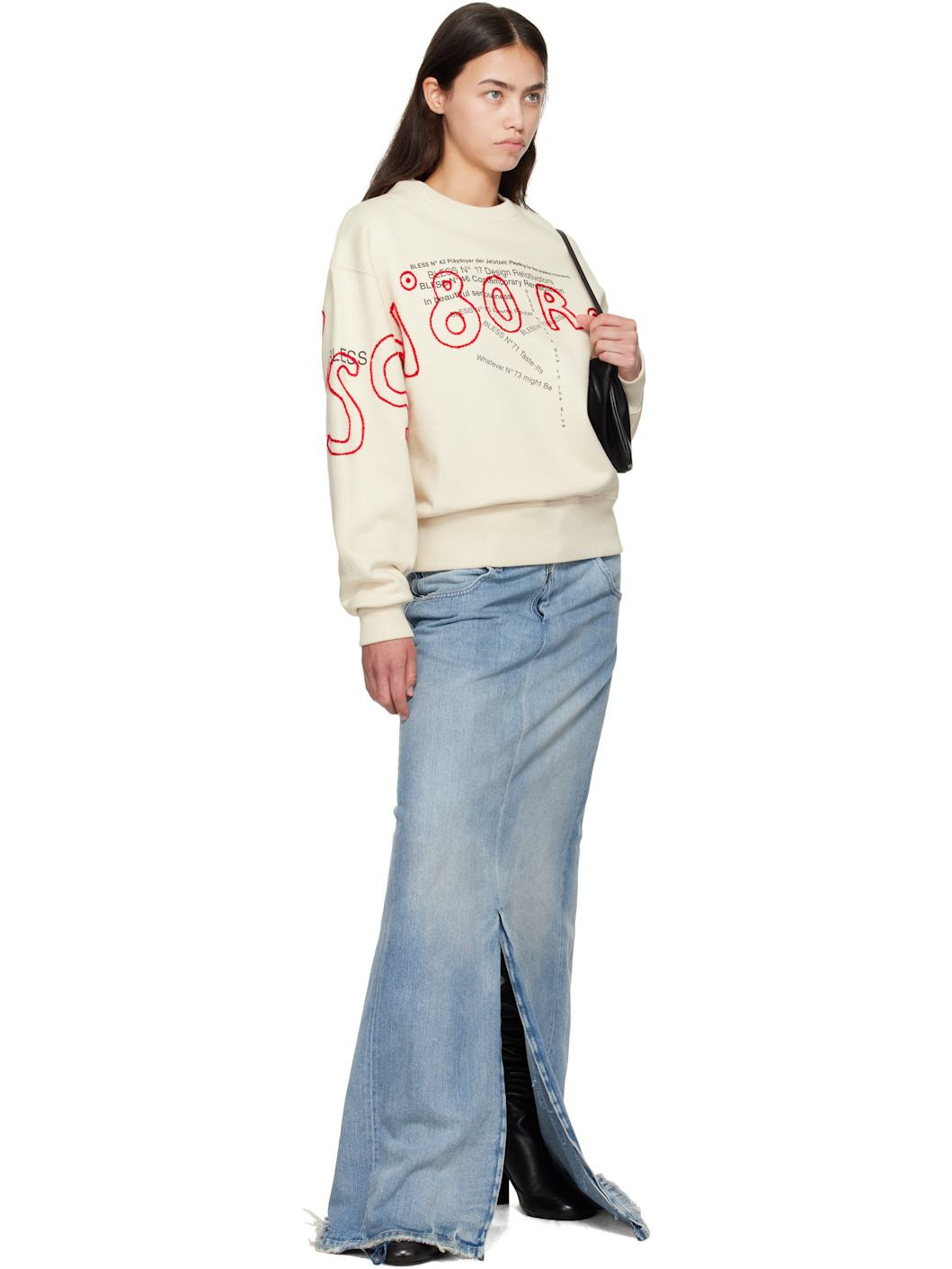 Beige Reflexic Multicollection Sweatshirt - 4