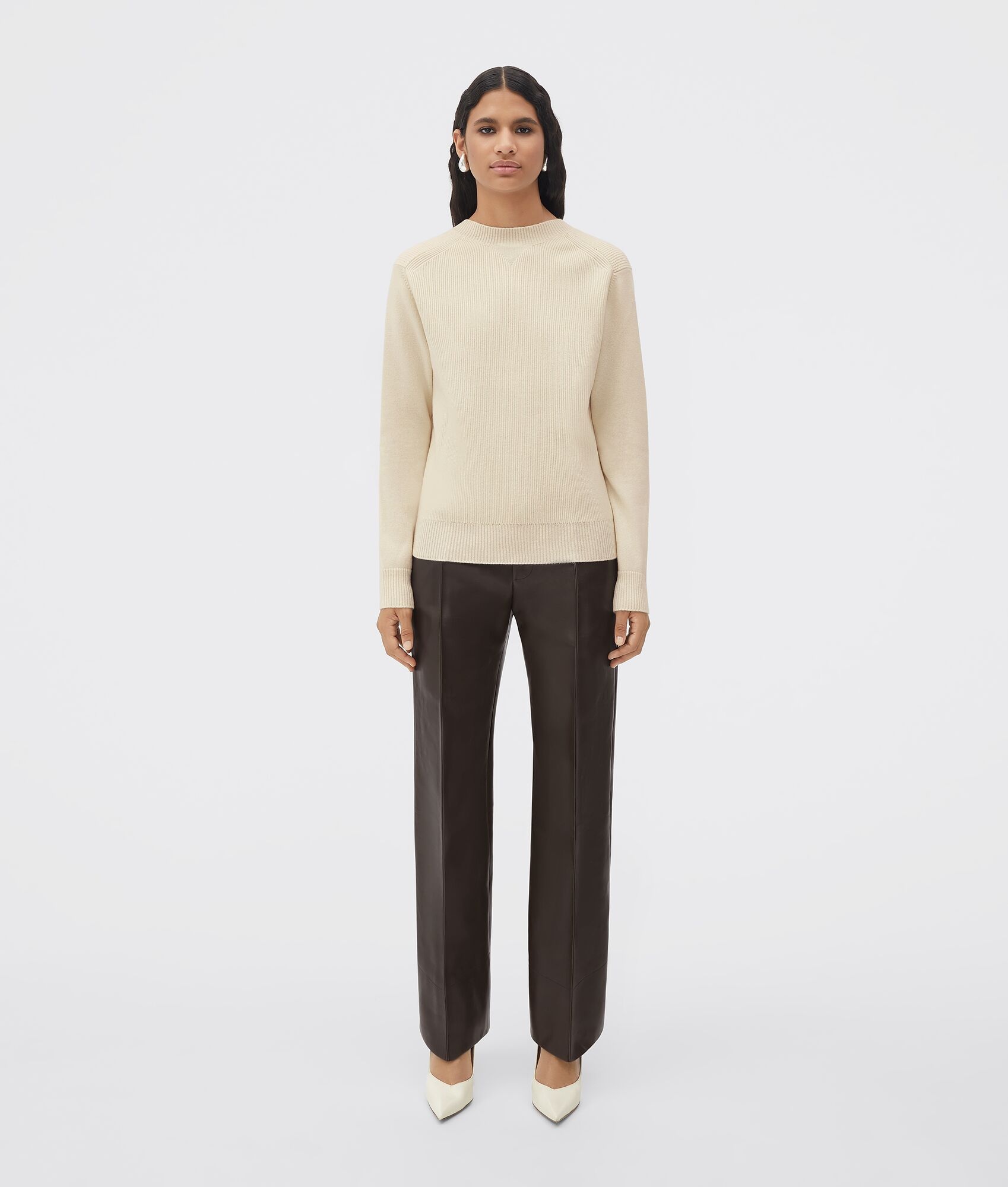 medium weight compact cashmere jumper - 4