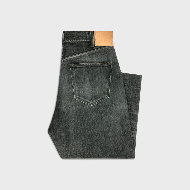 CELINE wesley jeans in black ice rinse denim outlook