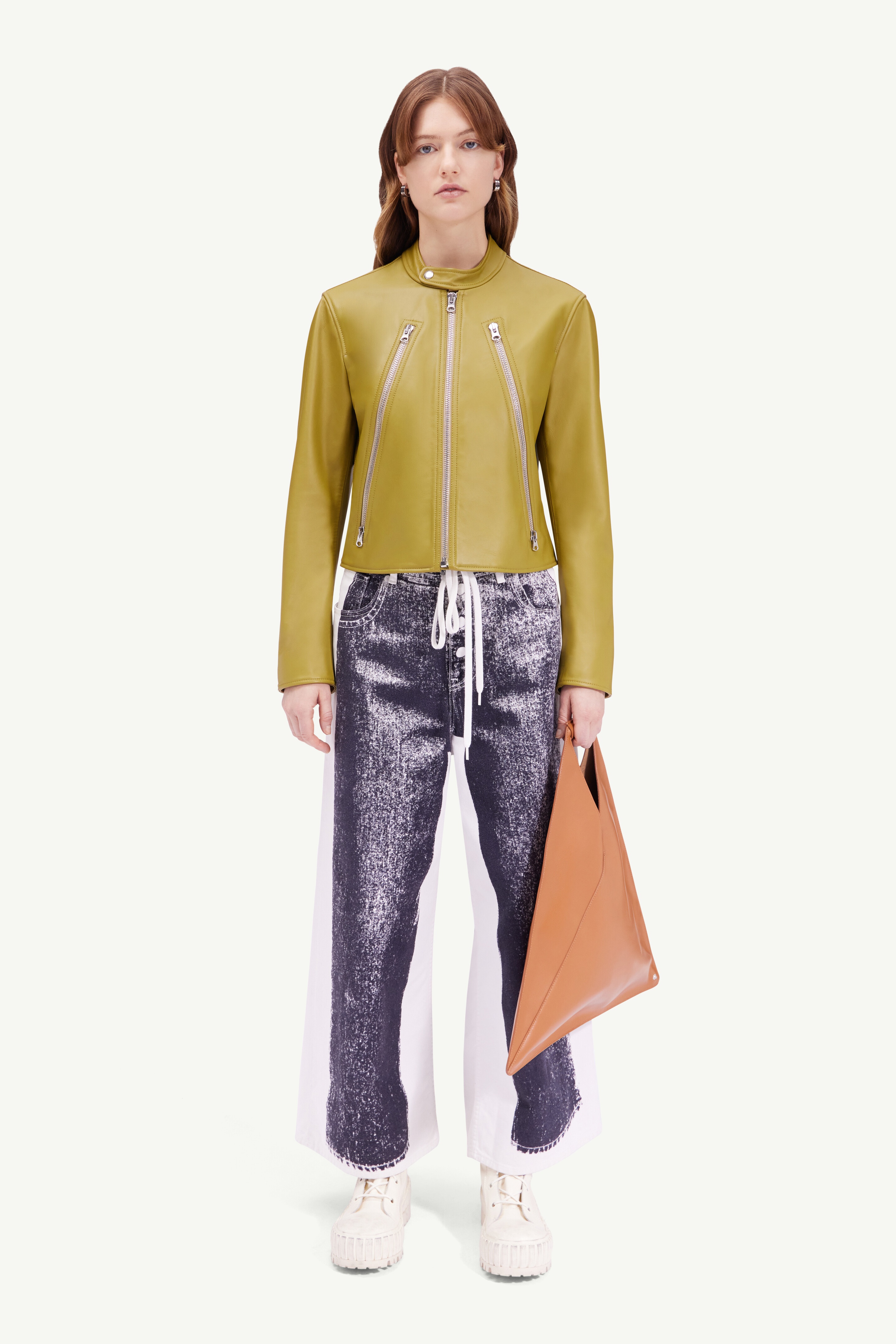 Zip leather jacket - 2