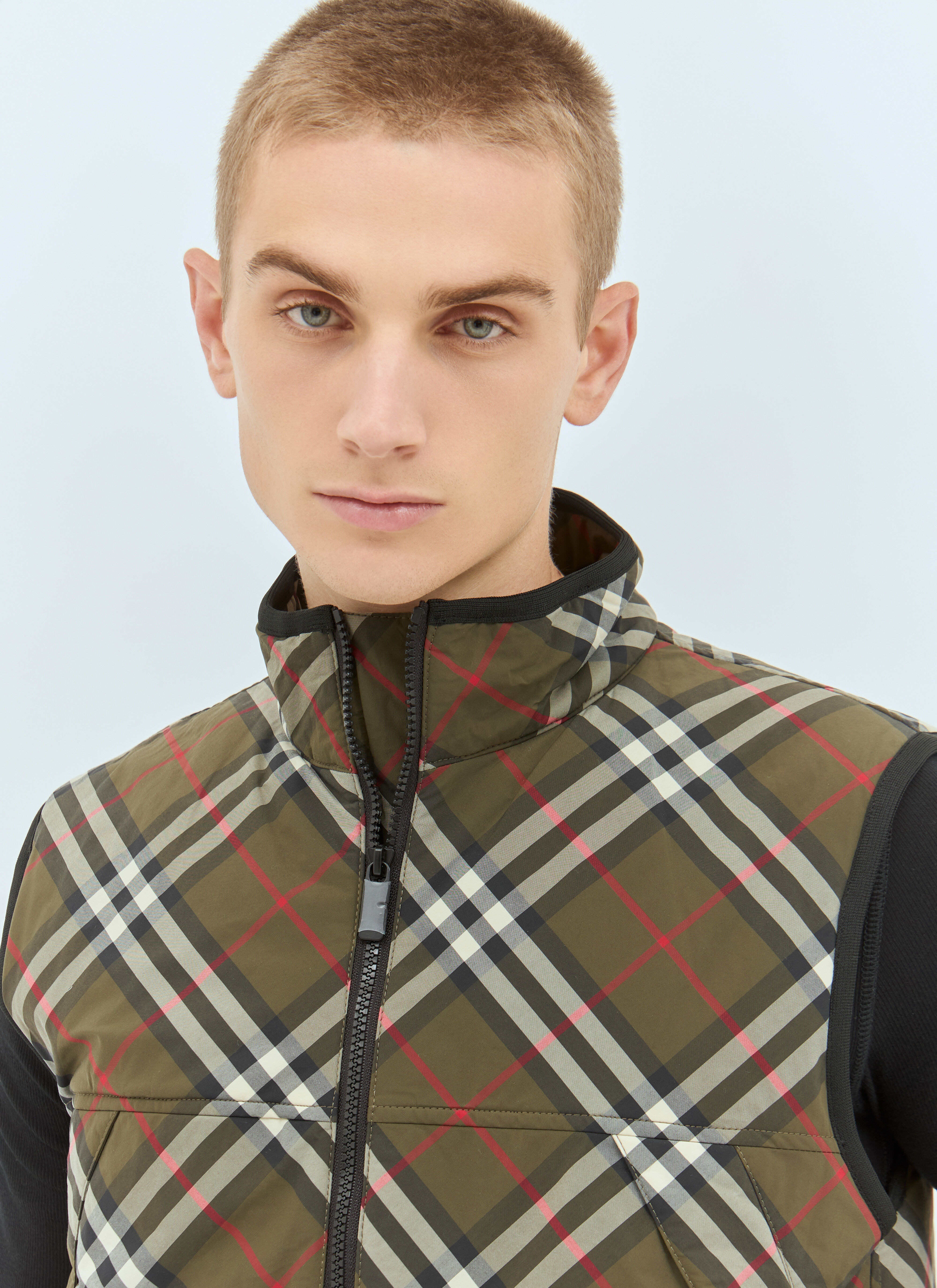 Check Padded Gilet - 3