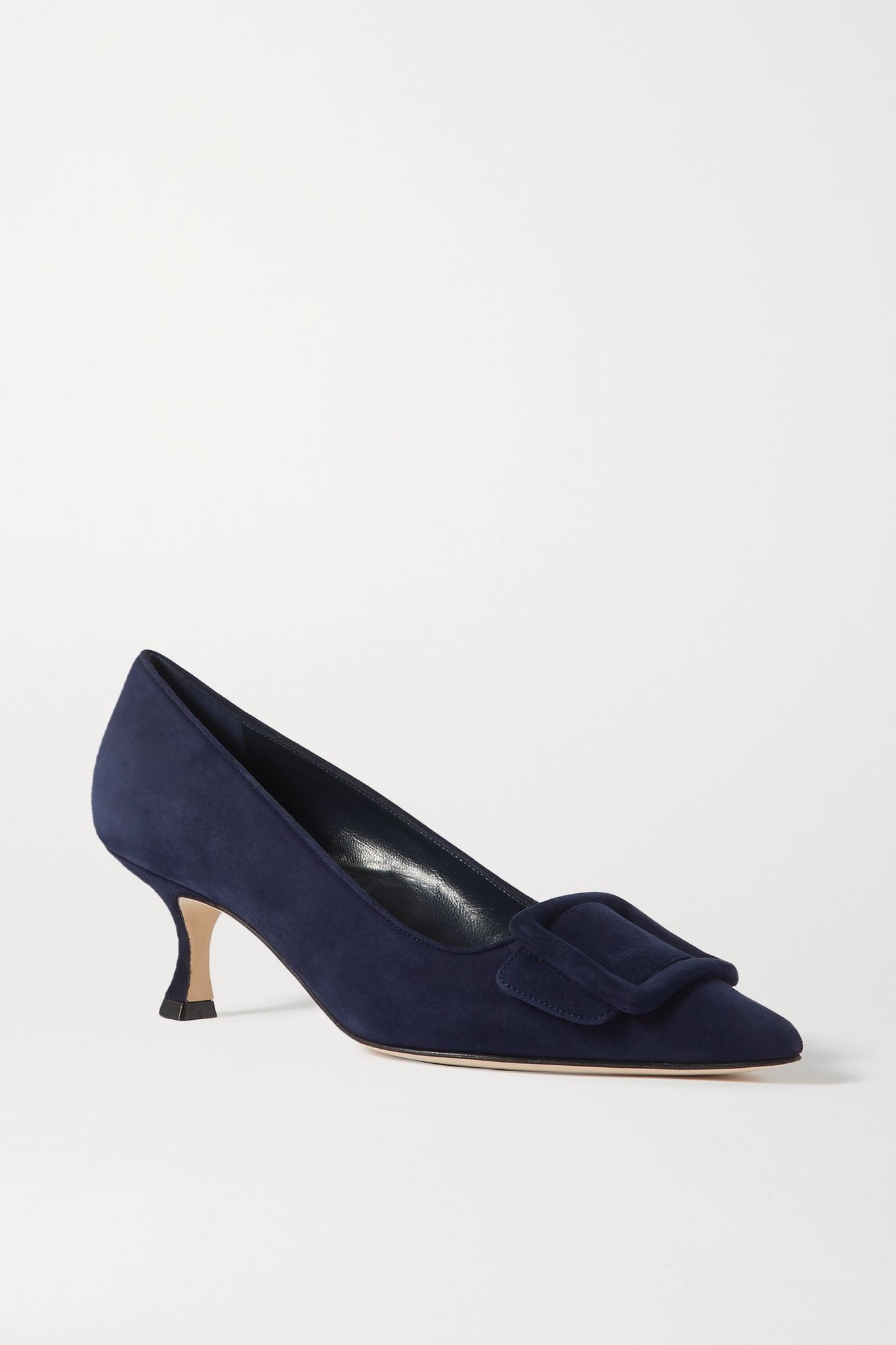 Maysale buckled suede pumps - 1