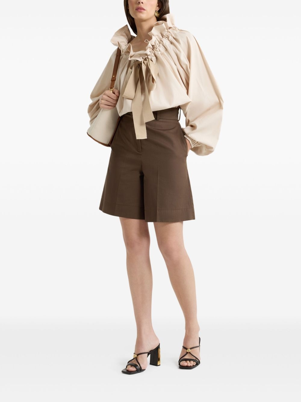 Iconic drawstring poplin top - 2