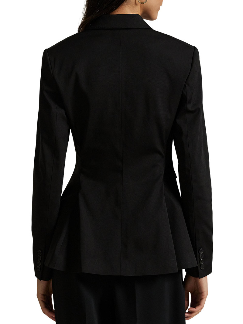 Women's Slim-Fit Single-Breasted Woven Blazer - Polo Black 5