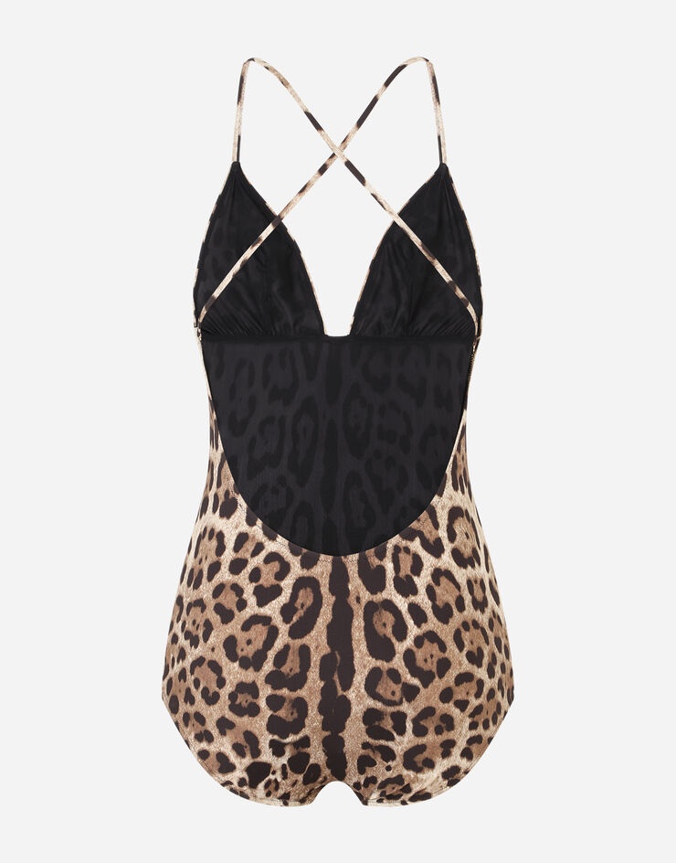 Leopard-print one-piece swimsuit - 3