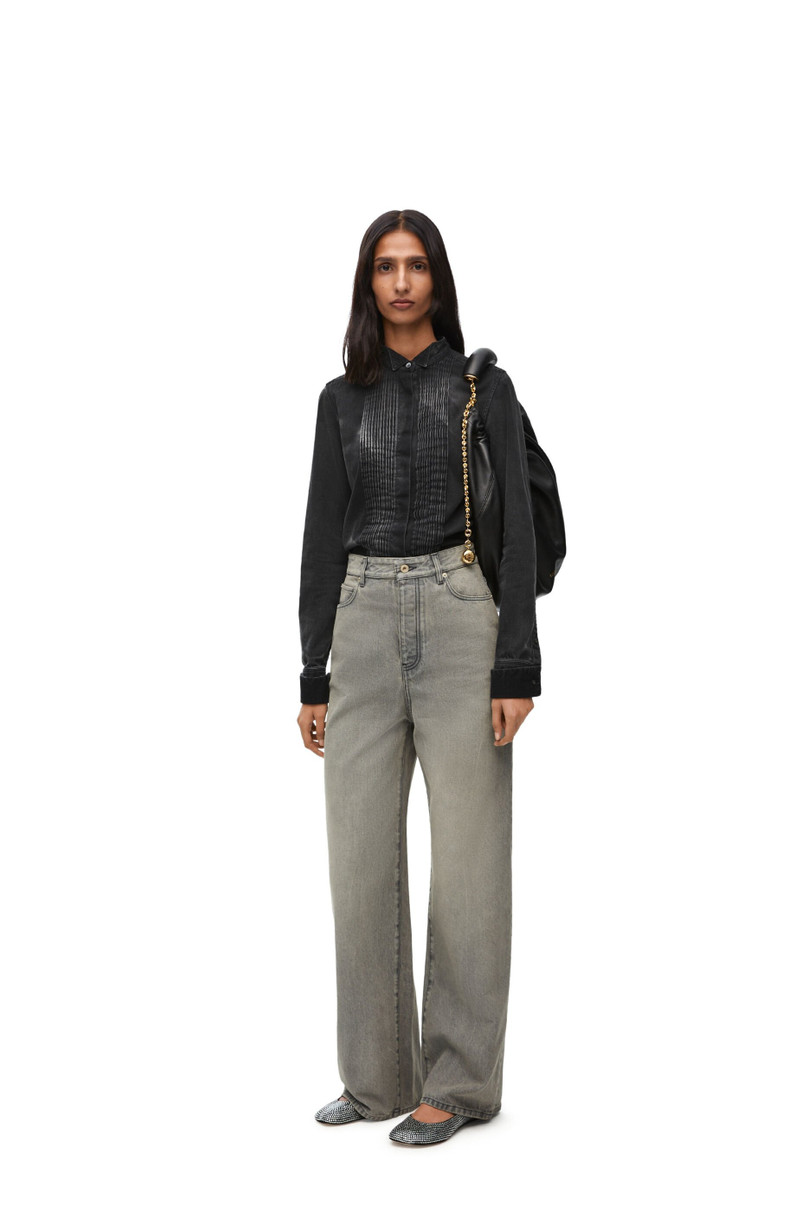 Loewe Pleated shirt in denim outlook