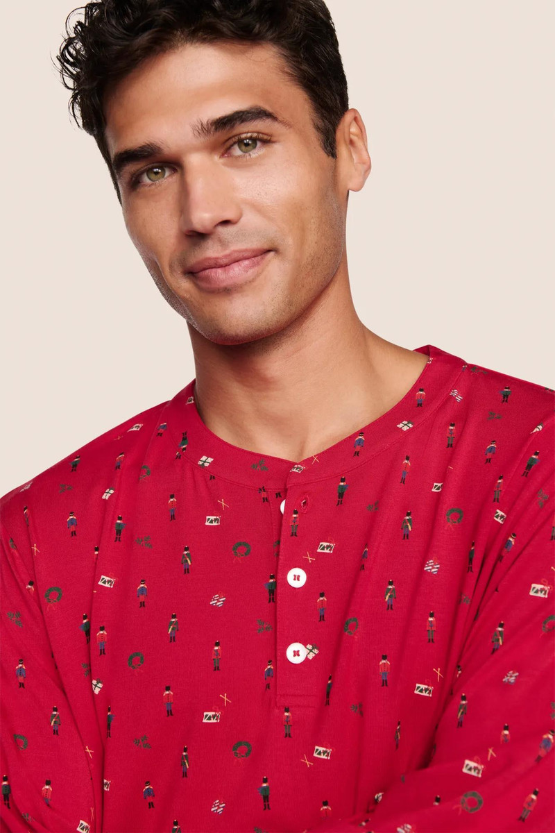 eberjey Henry Printed TENCEL™ Modal Long PJ Set outlook