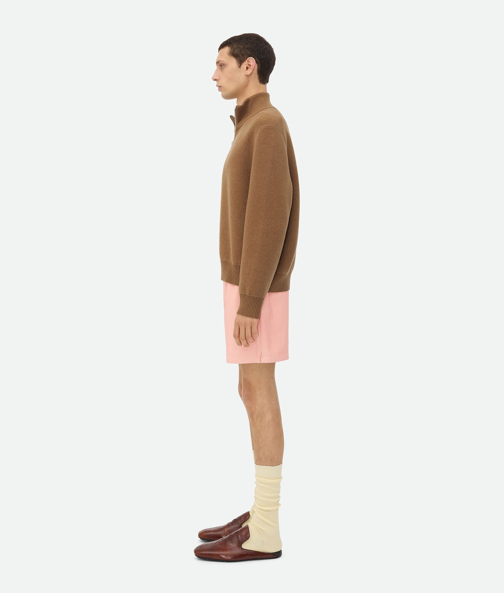 Compact Cashmere Zip Up Jumper - 2